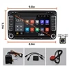 Hikity Автомобильный мультимедийный плеер Android 7,1 gps 2 Din Авто Радио для Volkswagen/Passat/POLO/GOLF/Skoda/Seat/Leon радио Wifi - Цвет: With 12 LED Camera