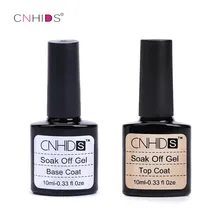 CNHIDS Top Layer Sticky Base Coat Long Lasting No Clean Top Coat LED Gel Lamp Cured Nail Gel Polish Shiny Sealer Manicure