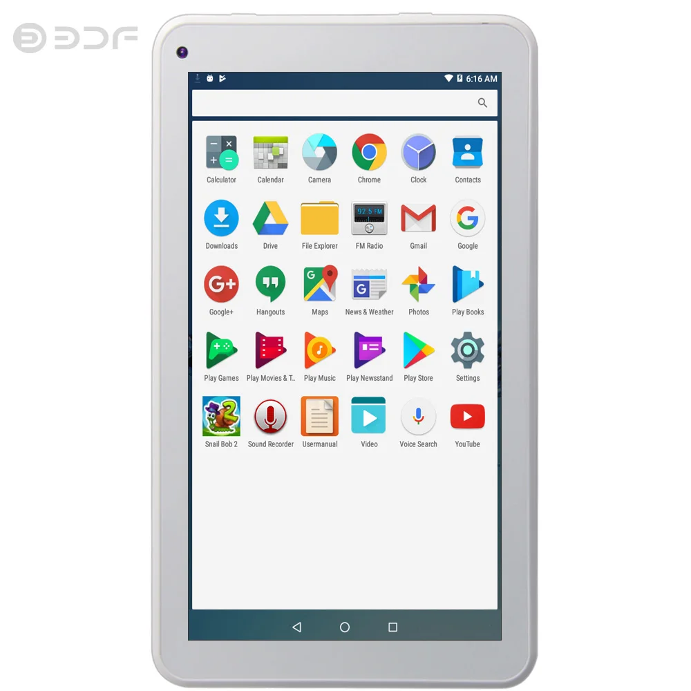 BDF New 7 Inch Android 6.0 Tablet Pc Wifi 1G RAM 16G ROM Quad Core Kids Tablets Tactile Android Original Design Free Shipping
