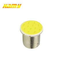 1x S25 P21W 1157 Bay15d 1156 BA15S COB LED pour moto ou voiture ampoule clignotant lampe de recul feu de frein de stationnement direction conduite rouge(China)