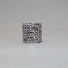 10 штук в партии, новинка обувь на заказ ручной работы пластиковая сетка с кристаллами кольца для салфеток Hotel Бытовая держатель для банки для Декор свадебного банкета