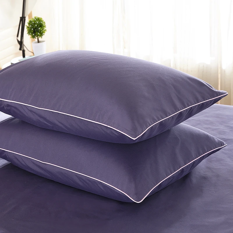 نوم الألوة النقي الخالص المدخن اللون القطن لون نقي لينة مجموعة حجم 4 Pcs غطاء لحاف المخدة أغطية سرير غطاء سرير حاف غطاء
