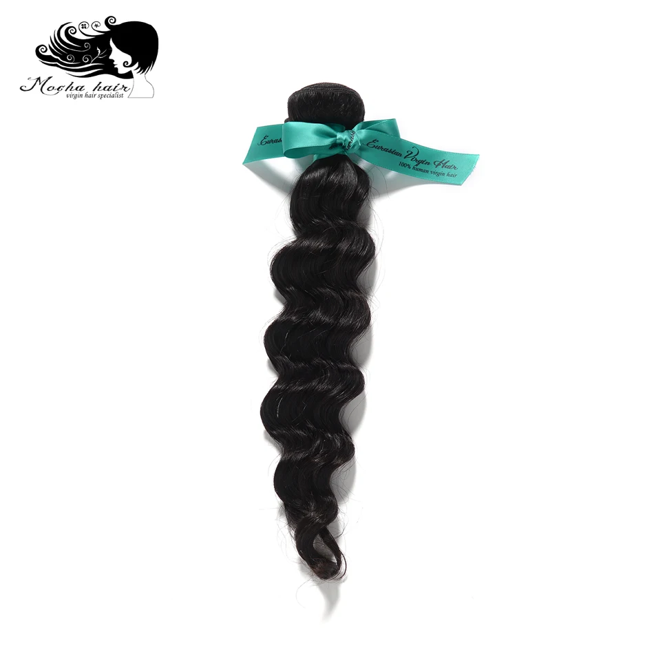 

Mocha Hair European Virgin Hair Loose Wave 100% Human Unprocessed Hair Weft Natural Color