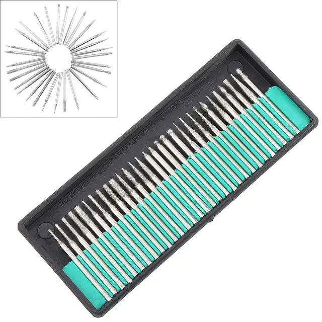 Best Price New Arrival 30pcs Diamond Burr Bits Drill Kit For Engraving Carving Rotary Tool Set Best Price New Arrival 30pcs Diamond Burr Bits Drill Kit For Engraving Carving Rotary Tool Set