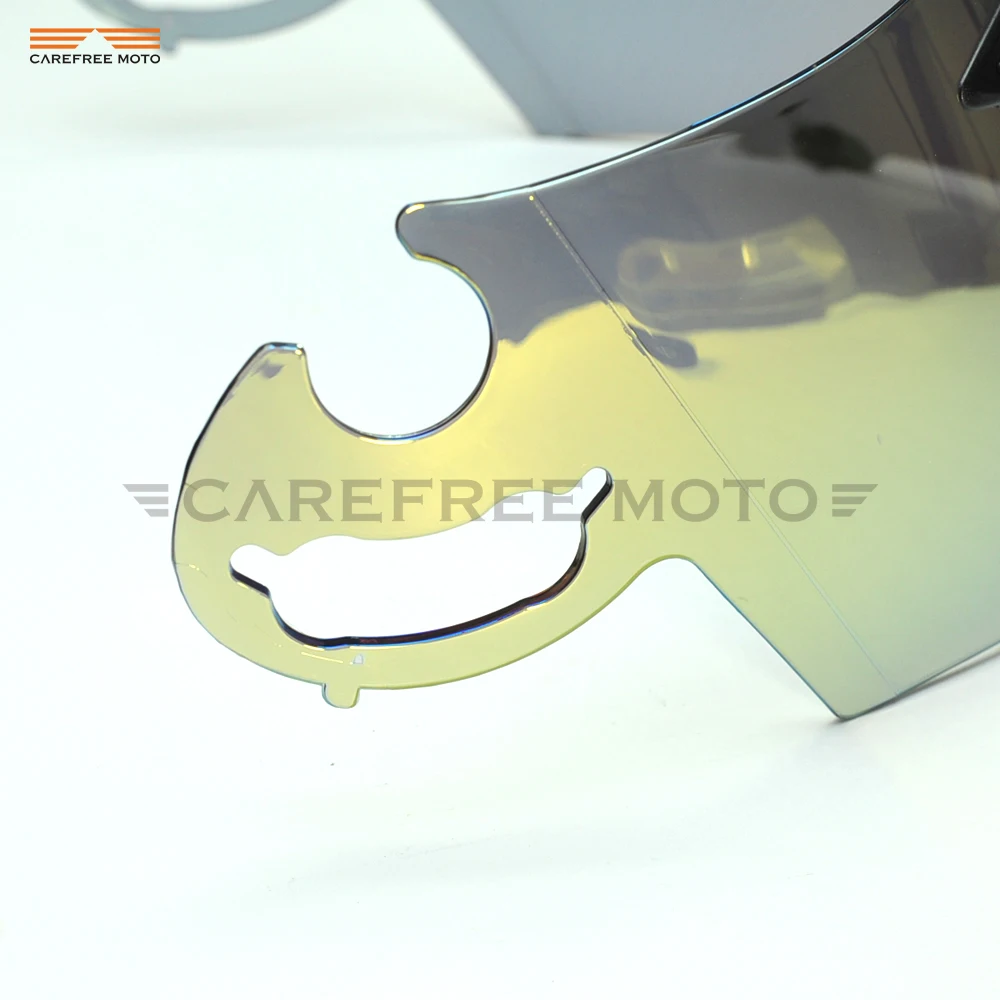 Золото мотоцикл полный шлем козырек чехол для объектива для ARAI RR5 RX7-GP Quantum ST RX-Q Chaser-V Corsair- V Axces 2