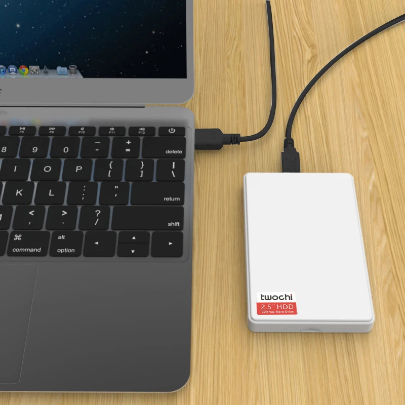 TWOCHI A1 USB3.0 2.5'' External Hard Drive 80GB 120GB 160GB 250GB 320GB 500GB Storage Portable HDD Disk Plug and Play for PC/Mac