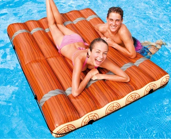 

High Quality Brand New 171*140cm Double row inflatable floating raft floating bed sand beach water bed pad