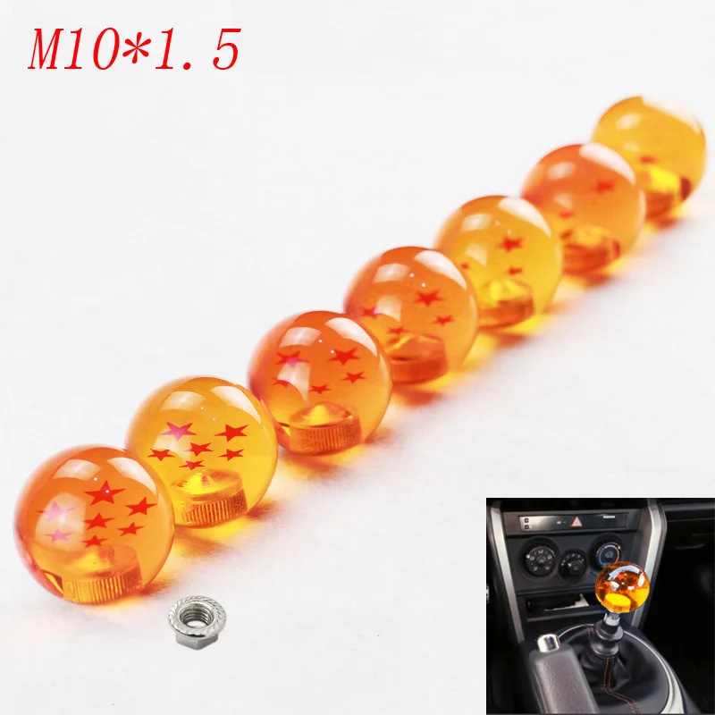 

Rare Gear Shift Knob Dragonball Z Dragon Ball Amber Dragon M10x1.5 Car Shift Knobs With Screw Nut
