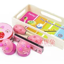 Детские музыкальные Обучающие ударные игрушки/5 цветов мальчик и девочка деревянный музыкальный инструмент для раннего развития игрушки