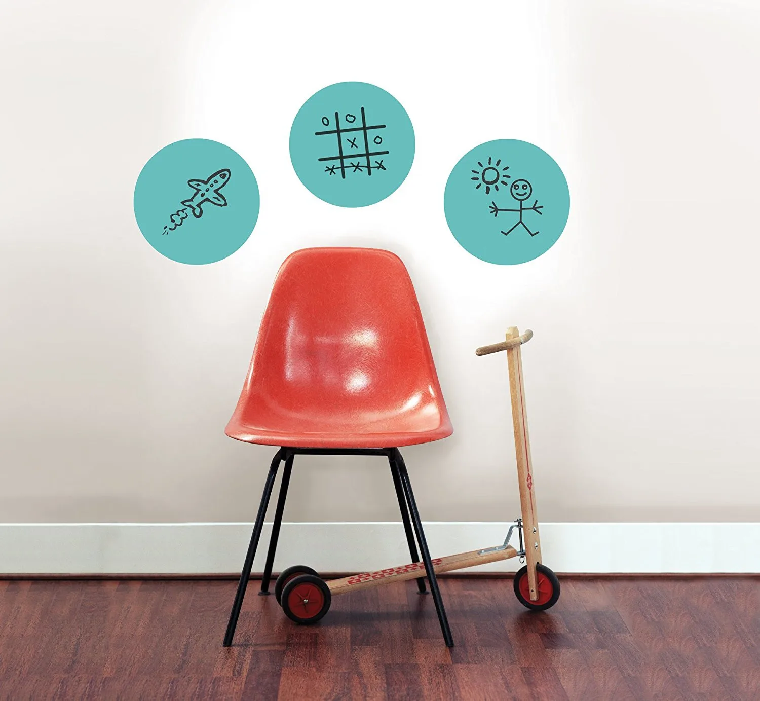 New Qualified 3Pcs/Lot Round wall stickers Peel & Stick Dry Erase Dots