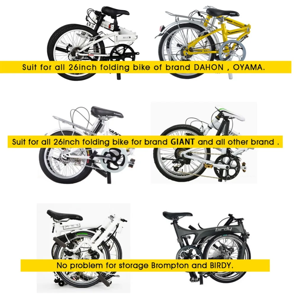 Perfect 20/14/16 Inch Outdoor Riding Camping RHINOWALK Folding Bicycle Storage Bag Bike Loading Bag 1