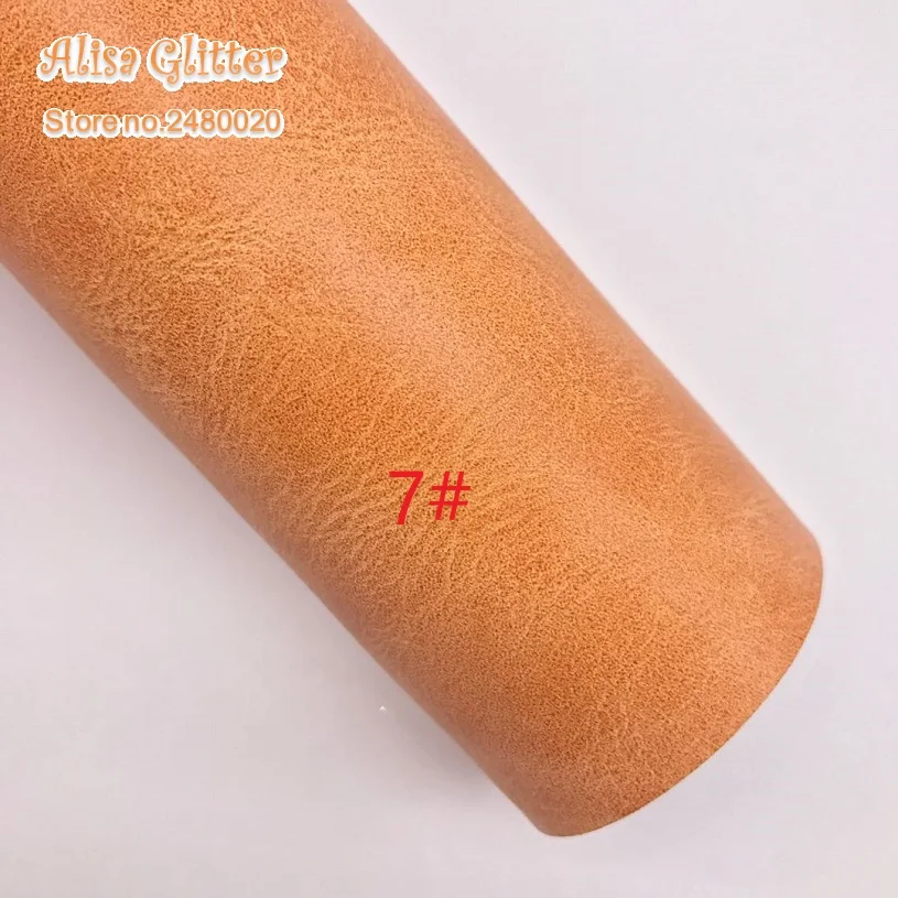 1 шт А4 Размер 21X29 см иммитатор коровья Синтетическая кожа ткань из искусственной кожи ткань для лука DIY сумки обувь A26 - Цвет: orange