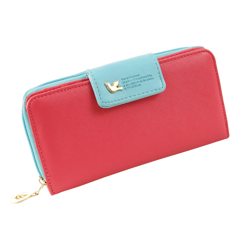 

Aelicy 2019 Luxury designer long women wallets ladies leather wallets designer famous brand female clutch women's purse HOT