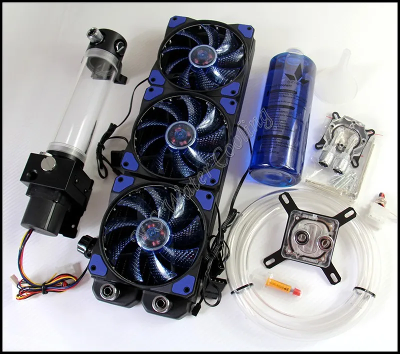 PC Liquid Cooling 360 Radiator Kit Pump 190mm Reservoir CPU GPU