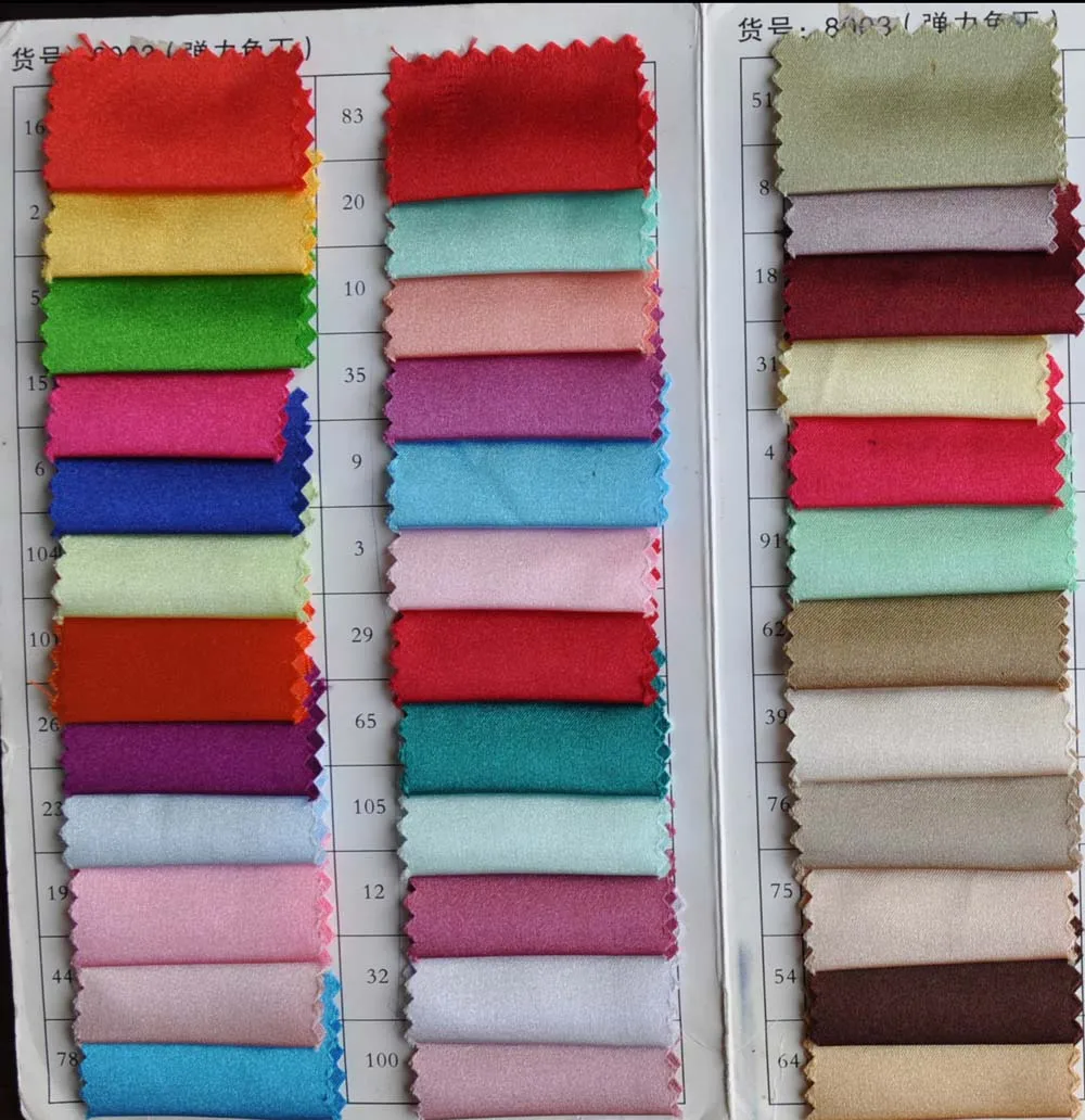 Stretch Satin Color Chart 1