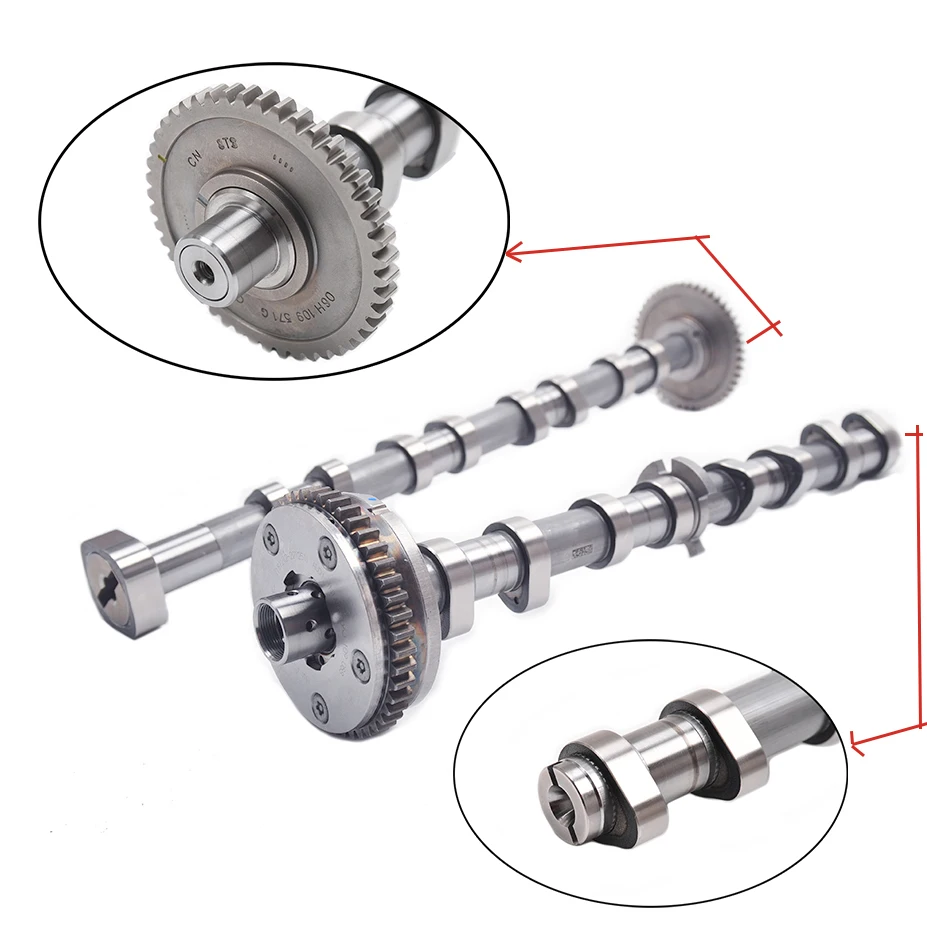 Подлинный Впускной Выпускной распределительный вал зубчатой передачи Набор для VW GTI Tiguan AUDI A4 A5 1,8 TSI 2,0 TFSI 06H109021J, 06H109022BB