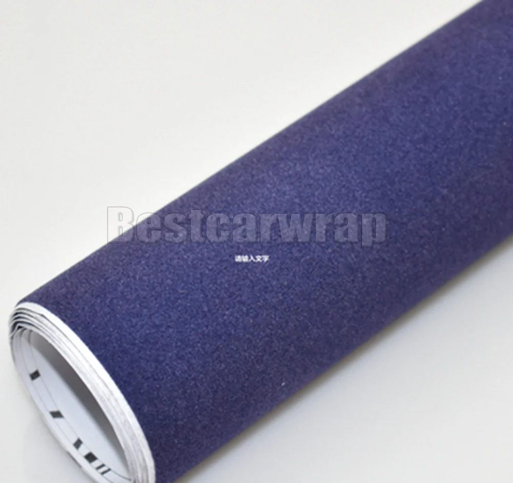 Alcantara Black vinyl velvet  car wrap film foil  Sticker suede leather wrapping  (42)