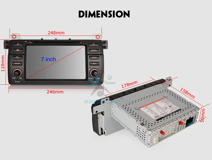Discount Quad Core Android 8.1 Autoradio DAB+ WiFi 4G GPS DVD Bluetooth OBD2 Car Multimedia Player for BMW M3 E46 3er 325 Rover 75 MG ZT 22
