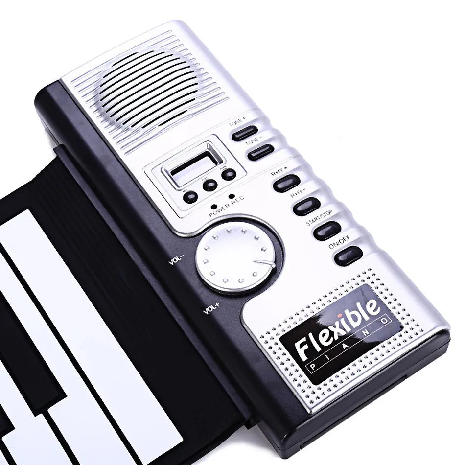 Новая портативная Гибкая 61 клавиша силиконовая MIDI цифровая мягкая клавиатура пианино Гибкая электронная рулонное пианино