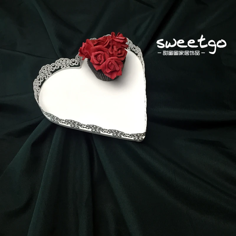 Подставка для торта в форме сердца SWEETGO из белого железа и металла инструменты