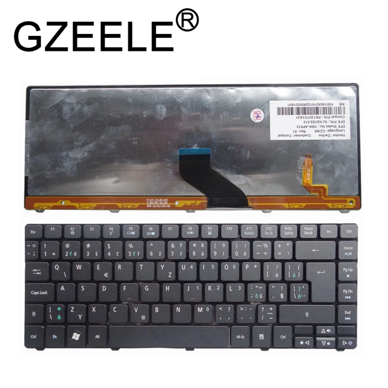 

GZEELE NEW Czech CZ laptop backlit keyboard for ACER Aspire 4349 3410 4350 4350G ZQH ZQ8A ZQ1 3410T 3410G 3750 4736Z 4738 4738G