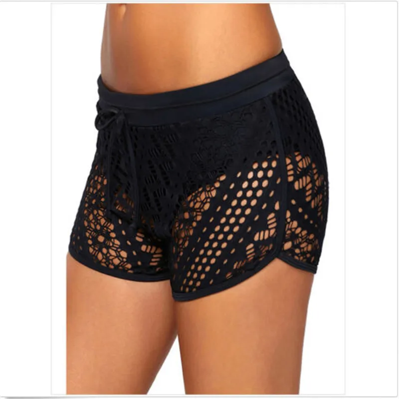 

Leggings Fitness Feminina Womens Ladies Lace Hollow High Waist Summer Casual Beach Swim Hot Pants New Hot Women Clothes