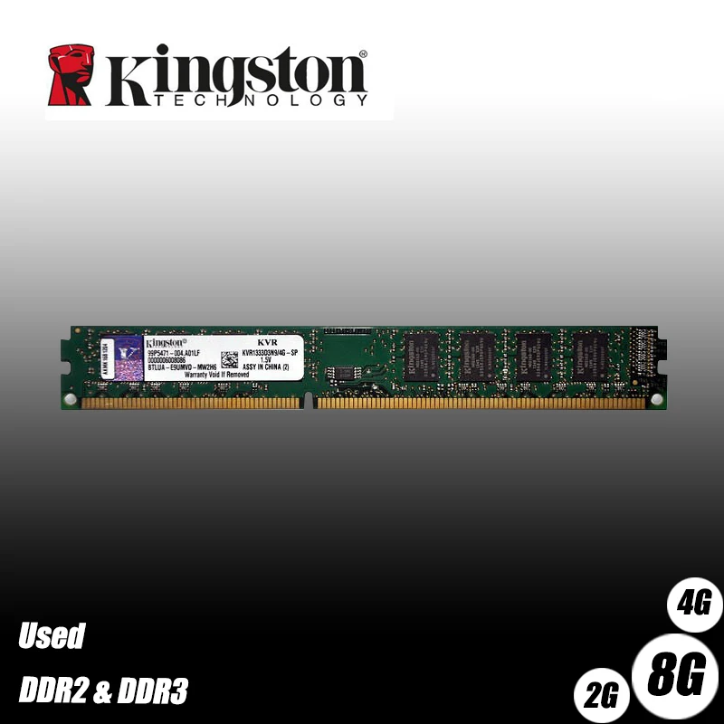 Б/у kingston настольных ПК памяти Оперативная память Memoria модуль DDR3 DDR2 800 667 МГц PC2 6400 16