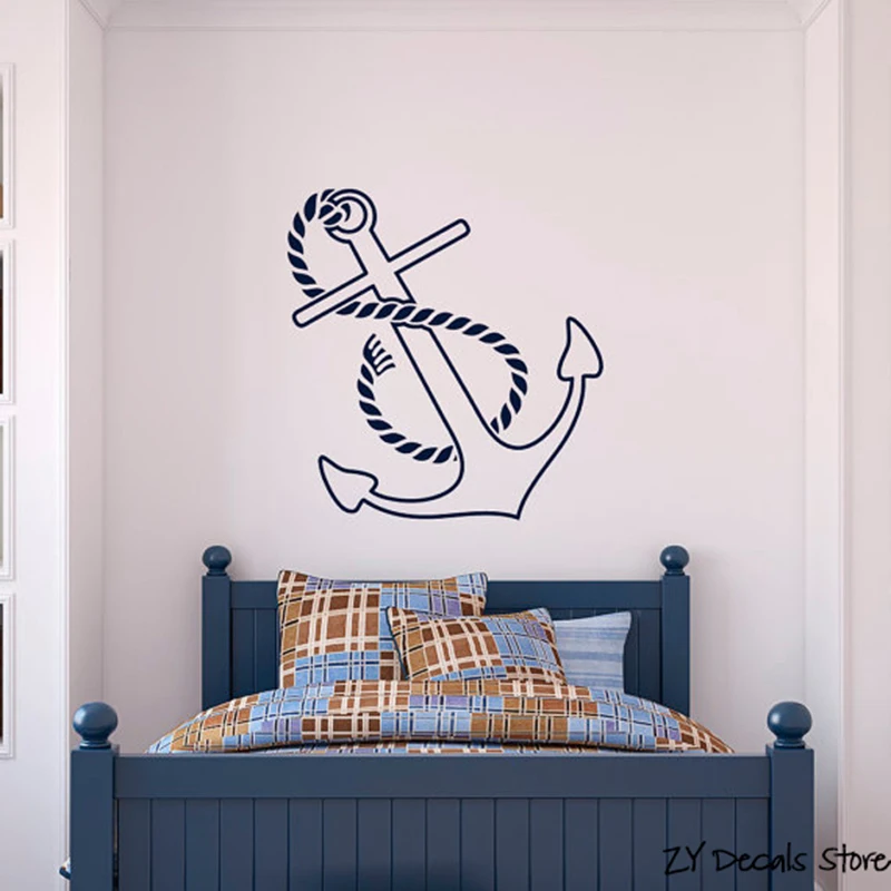Nautical Anchor Wall Decal Vinyl Sticker Art Home Wall Decal Vinyl Sticker Anchor