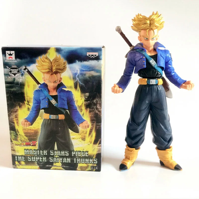 19 CM Original de DRAGON BALL Z Juguetes Figuras Trunks Super Saiyan