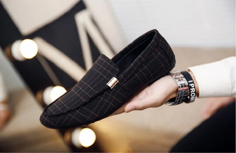 New Summer Man Casual Shoes Breathable Wear-resistant massage Canvas Fashion Solid Color Hard-Wearing Korean Flat Shoes Male (10)