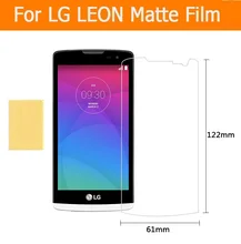 Hot sale 3pcs 1lot anti glare matte screen protector films For LG LEON 4 5 front
