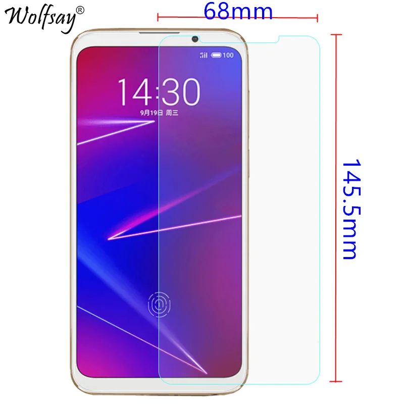 Закаленное стекло для Meizu 16 2 шт. защитная пленка экрана 16X 9H Премиум жесткая