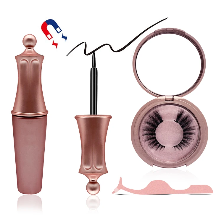 

2019 New Hot Magnetic Liquid Eyeliner & Magnetic False Eyelashes & Tweezers Set Waterproof Long Lasting Eyeliner False Eyelashes