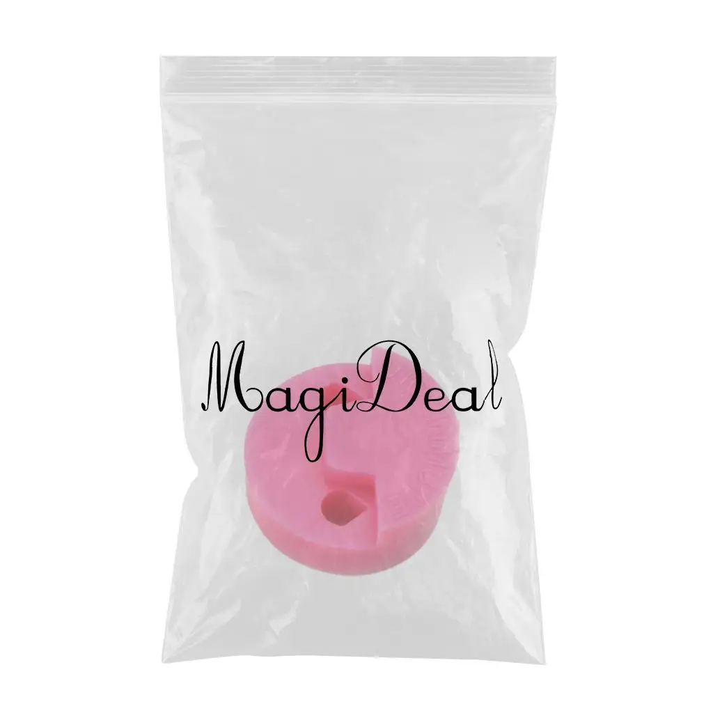 Professional Round Rubber Violin Fiddle Mute Sordine Silencer Pink Musical Stringed Instruments Accessories for Violin