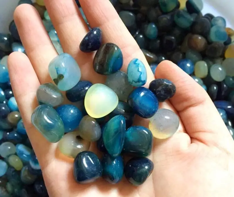 Blue Stone Raw Gemstone for Vase Filler, Table Scatter, Aquarium Decor