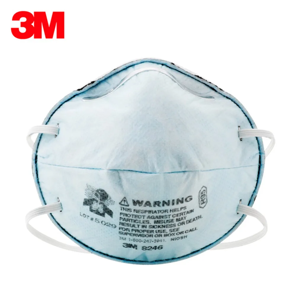 

3Pcs 3M 8246 Protective Mask Anti Particles Dust R95 Trace Acid Gas Odor Respiratory Mask Chemical Paper Making Metallurgy