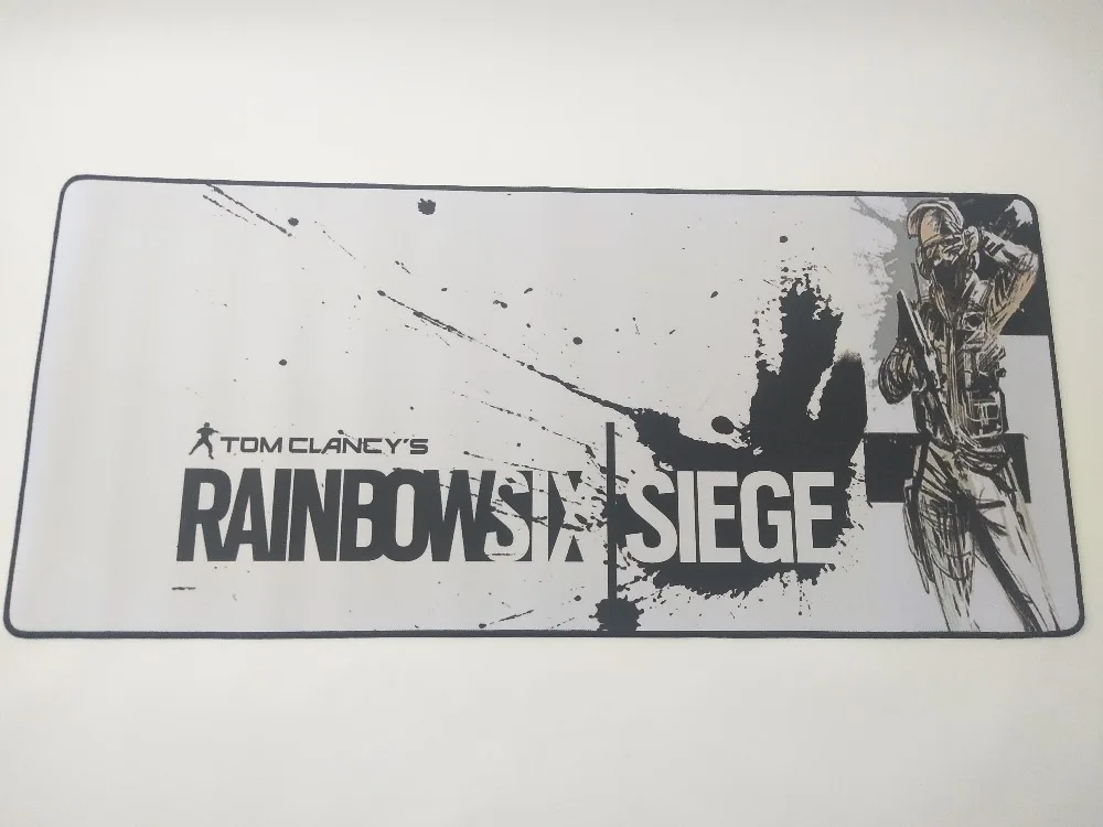 Yuzuoan Rainbow Six Siege 90x40 см Коврик мышь Notbook компьютерная padmouse большой игровой коврик для мыши locrkand геймер для ноутбука коврики для мыши