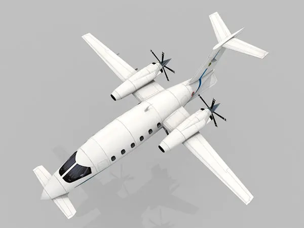 1: 72 Biacho Avanti P180 Private Jet 3D Бумажная модель Сделай Сам игрушка