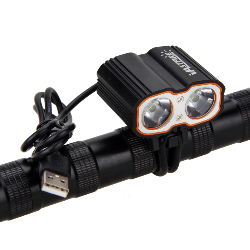 Front Bike Lamp 8000LM 2X XM-L T6 LED Cycling Headlights Bicycle Light Bike Headlamp USB 5V Port MTB Riding Lights