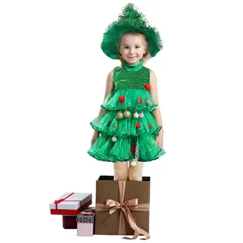 

Christmas Dress For Baby Girl Xmas Tree Baby Dress Tutu Infant Clothes Princess Baby Girl Dress Party Girls Clothing