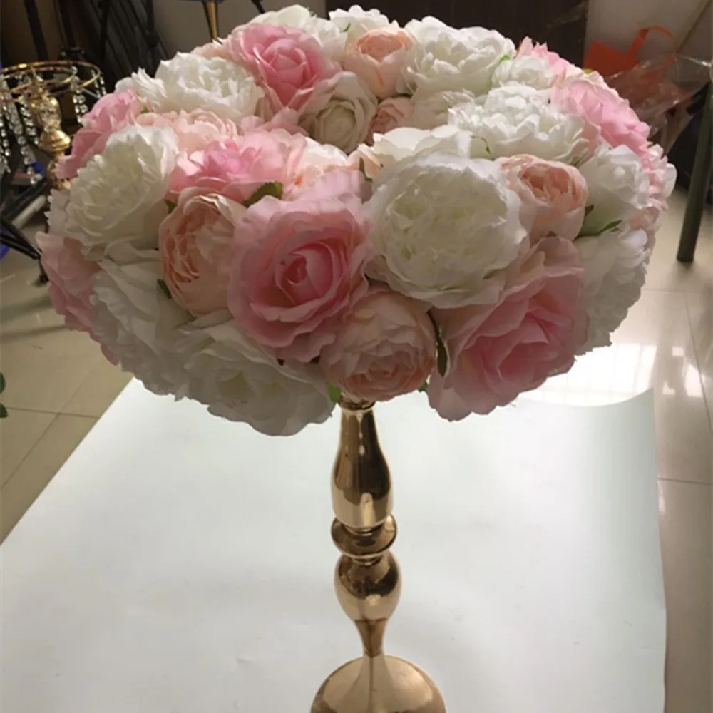 

Artificial rose garland for wedding table center flower road