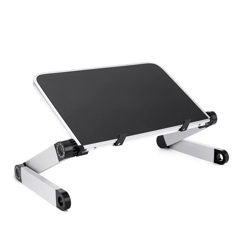 قابل للتعديل حامل دفاتر الملاحظات رفع طاولة كمبيوتر محمول حامل مكتب للطي مكتب سبائك الألومنيوم قوس شقة الأسود/الأبيض السرير الجدول