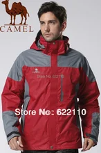 CAMEL Men’s Watertight Jacket ;The Three-in-one jacket waterproof ;skiing warm breathable jacket;outdoor clothes2F01203