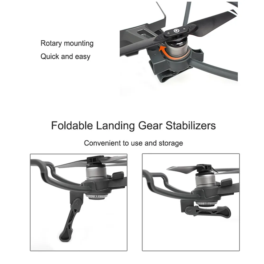 4 шт. защита пропеллера+ расширенные посадочные ножки комплект передач защита для DJI SPARK Drone RC аксессуары профессиональный