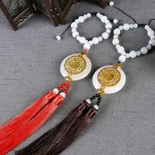 Подвеска для автомобиля, Новое поступление, модный подарок, подвесное украшение, зеркало заднего вида, очаровательные украшения, благословленные символизирующие спокойствие, здоровье, автостайлинг