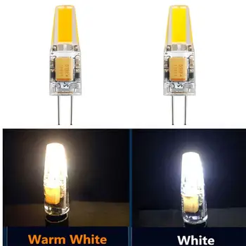 

LumiParty G4 Home LED Bulb COB Silicone Light Bulb 3W 12V DC 220V AC COB Bulb Replace Halogen Lamp High Bright for Chandelier
