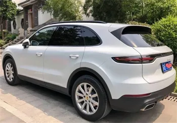 

Black Roof Rack Fit for Porsche Cayenne 2018 2019 3M Sticker Luggage Bar Rail