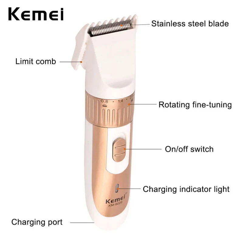 Kemei перезаряжаемая машинка для стрижки волос триммер для волос+ мужская электробритва бритва усы триммер для бороды станок для бритья P49