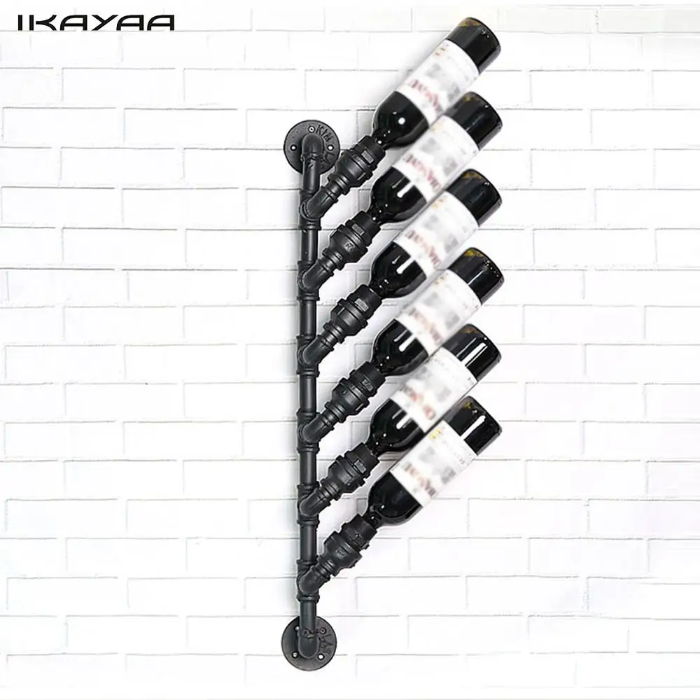metal wall wine rack bottle holder