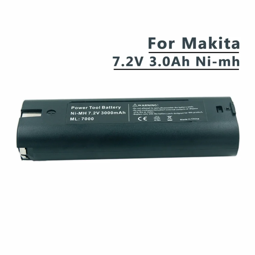 Ni MH 7.2V 3000mAh Rechargeable Power Tools Replacement Battery For ...